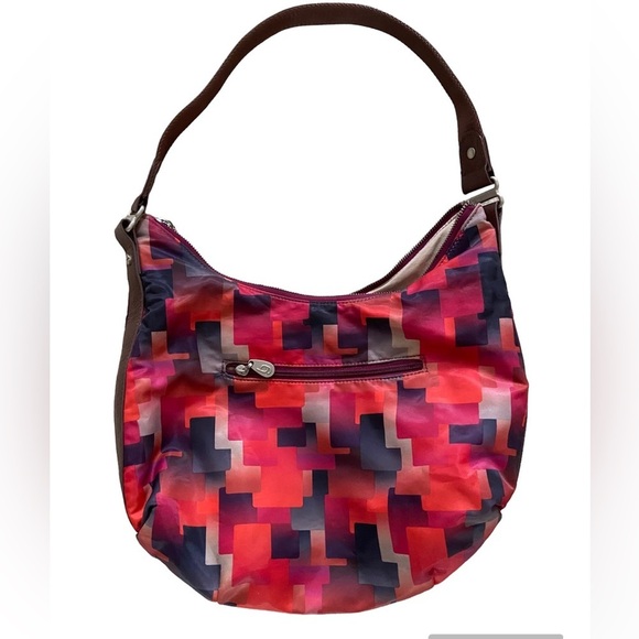 Baggallini Maria multicolor shoulder bag, zipped top, two zipped pockets - Picture 1 of 7